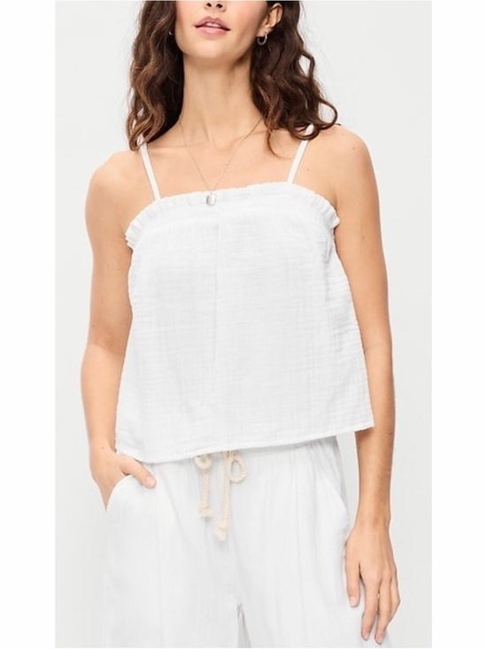 Old Navy Tops - Old Navy Square Neck Crinkle Gauze Knit Top